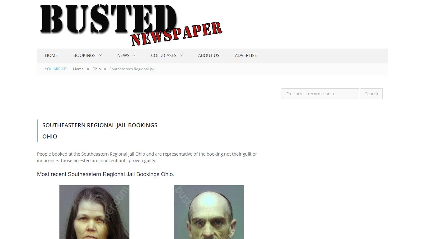 Southeastern Regional Jail, OH Mugshots - BUSTEDNEWSPAPER.COM